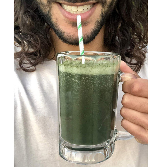 fun patterns green Biodegradable paper party straws - Picture 5 of 5